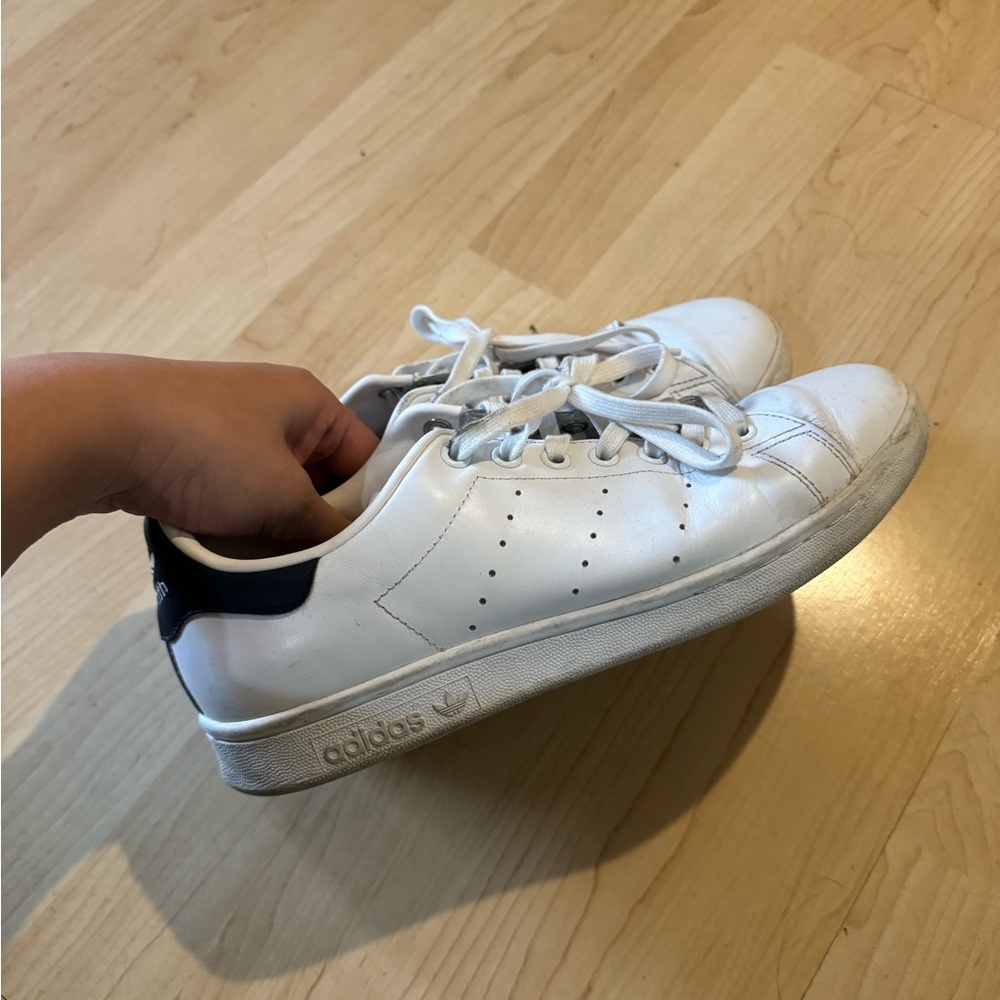 White Navy Stan Smith Adidas Sneakers Shoes